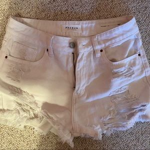 PacSun white shorts
